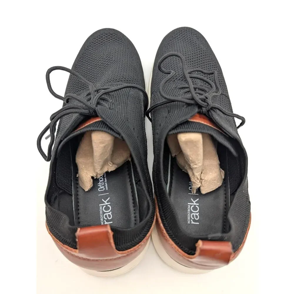 Nordstrom Rack Milo Hybrid Knit Sneaker Derby Shoes Men's Black Size US11M EU44